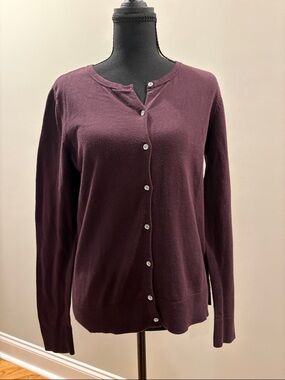 LOFT Plum Women's Cardigan Sweater